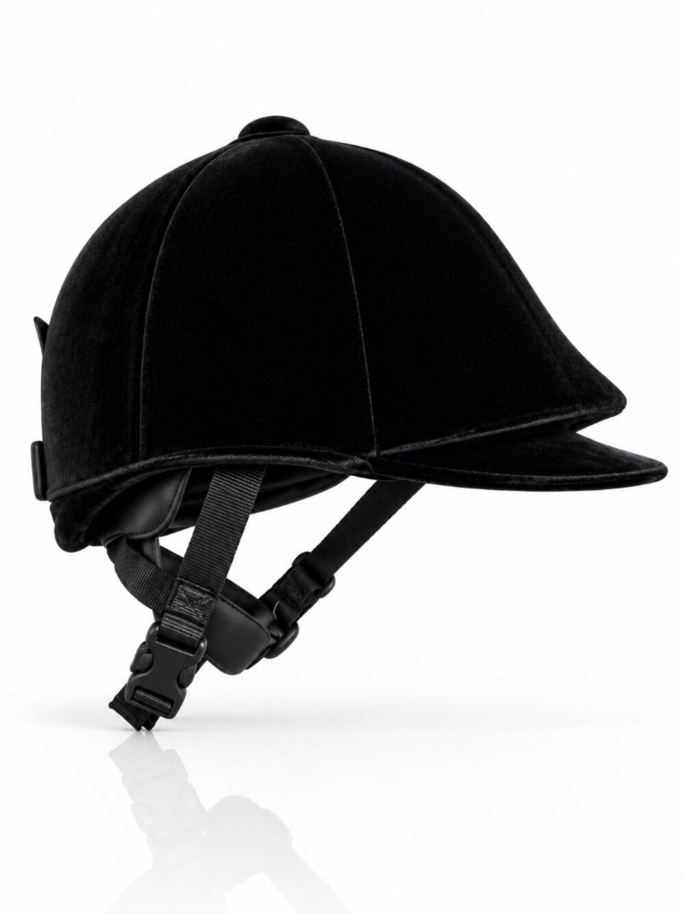Vintage DUBLIN Black Velvet Equestrian Riding Hat Aussie Small O1D